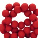Acryl Perlen rund 6mm matt Crimson red